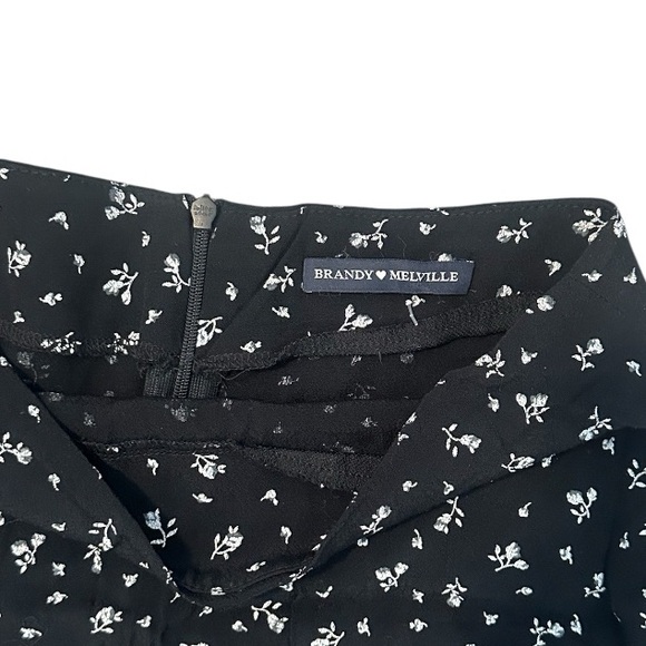 Floral Black Midi Skirt - Picture 3 of 4